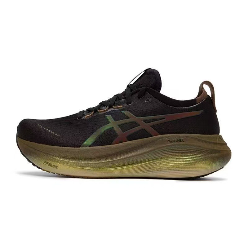 莆田の新しい GEL-NIMBUS27 ロートップ厚底男性と女性のランニングシューズ安定したクッション性通気性カジュアルスポーツシューズ|undefined