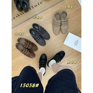 法式复古森系磨术贴德训鞋女平底2025秋季玛丽珍鞋软底休闲女单鞋