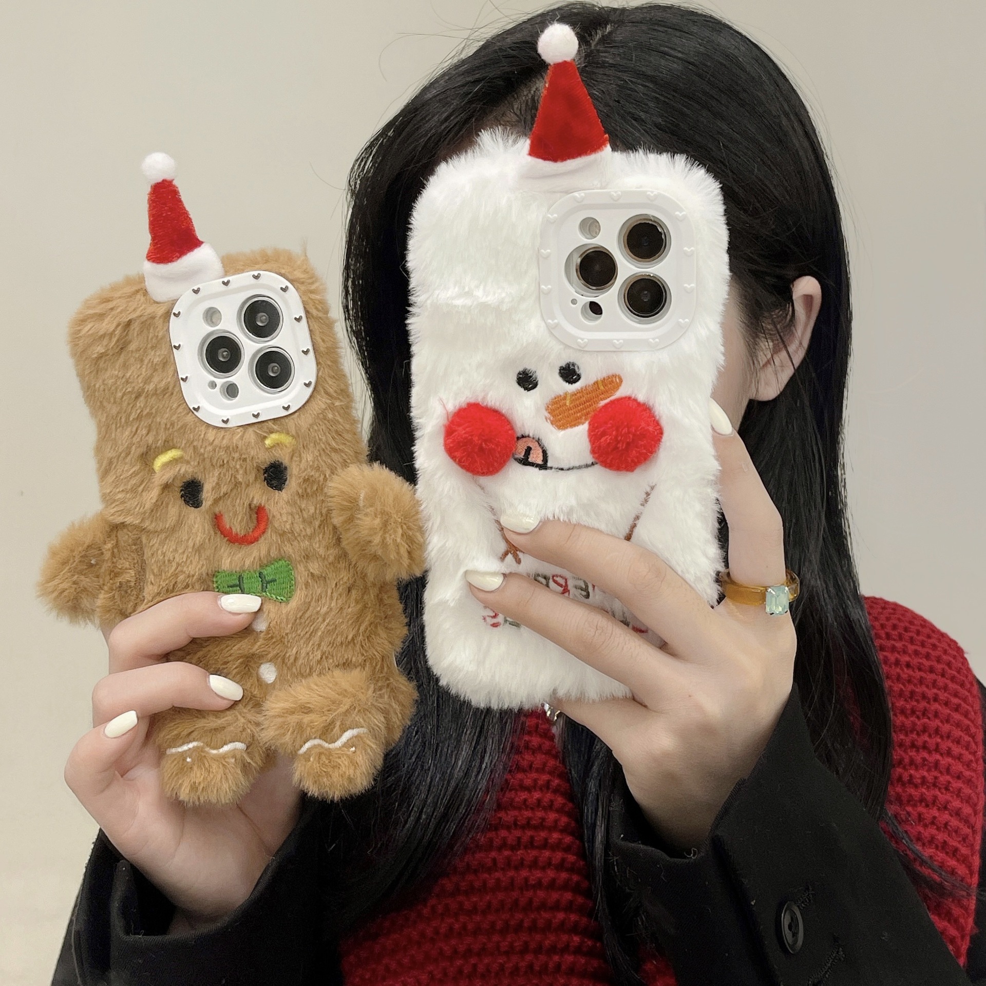 Cute Gingerbread Snowman Plush   Phone Accessories display picture 1