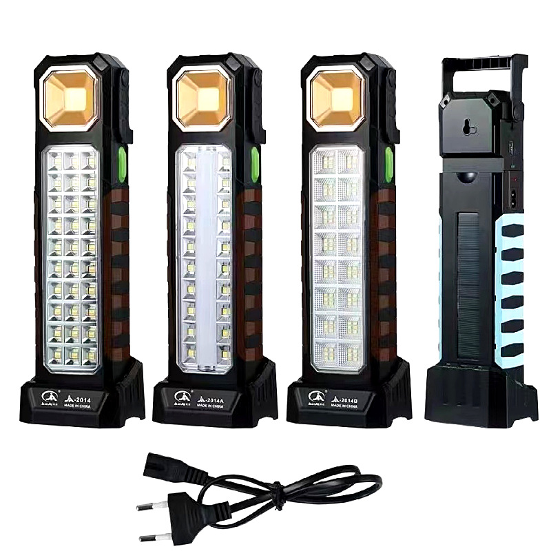Luz de inundación recargable Luz Portátil solar luz de camping al aire libre portátil súper brillante hogar móvil luz de emergencia
