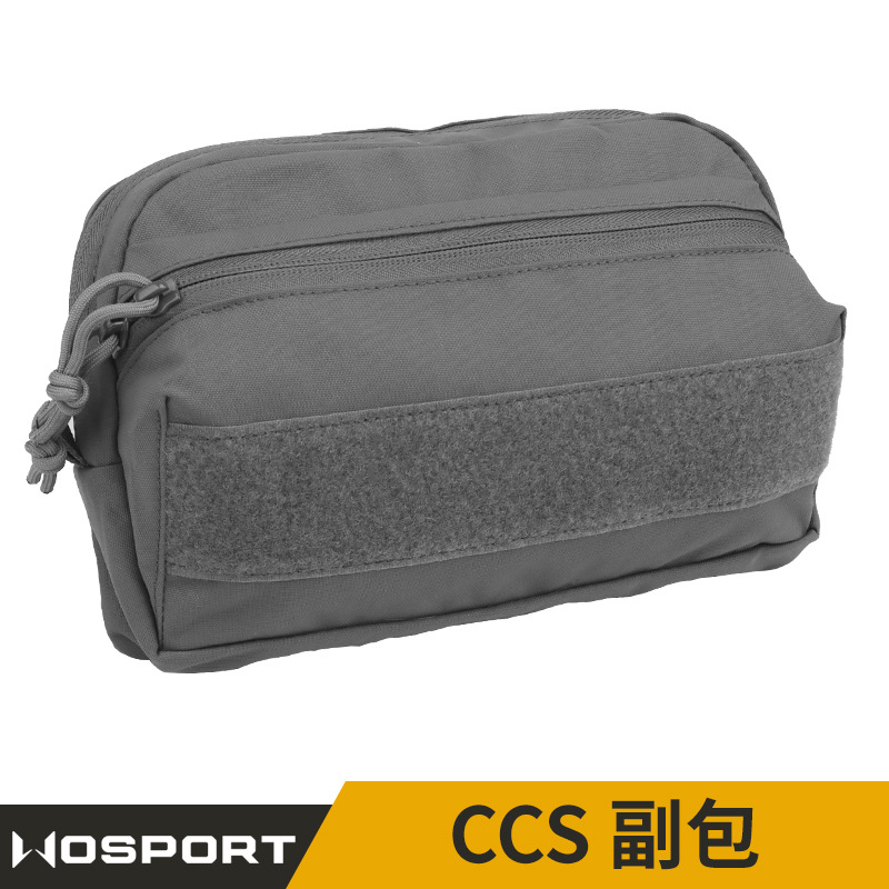 Wosport Ccs Secondary Bag Molle System Vest Adapts to Debris Storage Tactical Secondary Bag with Built-In Magic Fur Surface