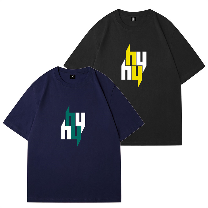 New Fashion Trendy Brand Versatile Outdoor Sports Casual Personality Pattern Letter Short-Sleeve T-Shirt for Men and Women