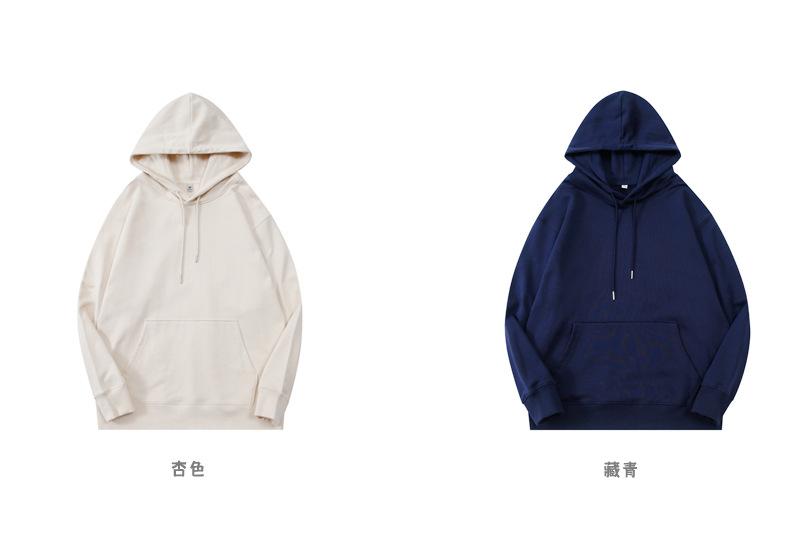 登爵男装 2022秋季新款卫衣 重磅380g纯棉情侣连帽卫衣