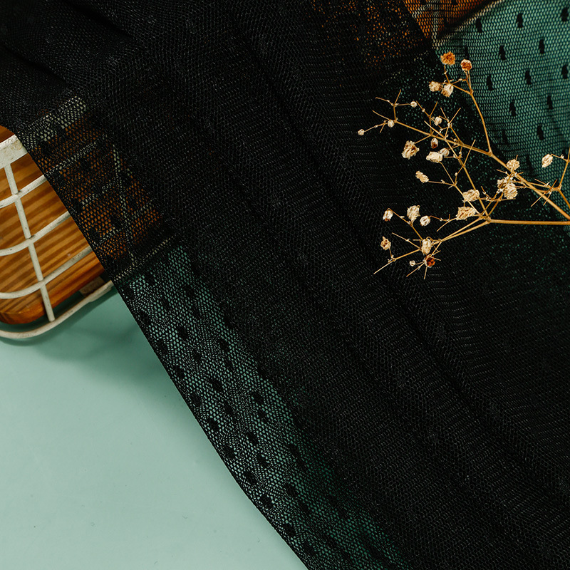 100%涤纶点点提花网眼布蕾丝圆点透明网纱蓬蓬裙婚纱头纱礼服面料