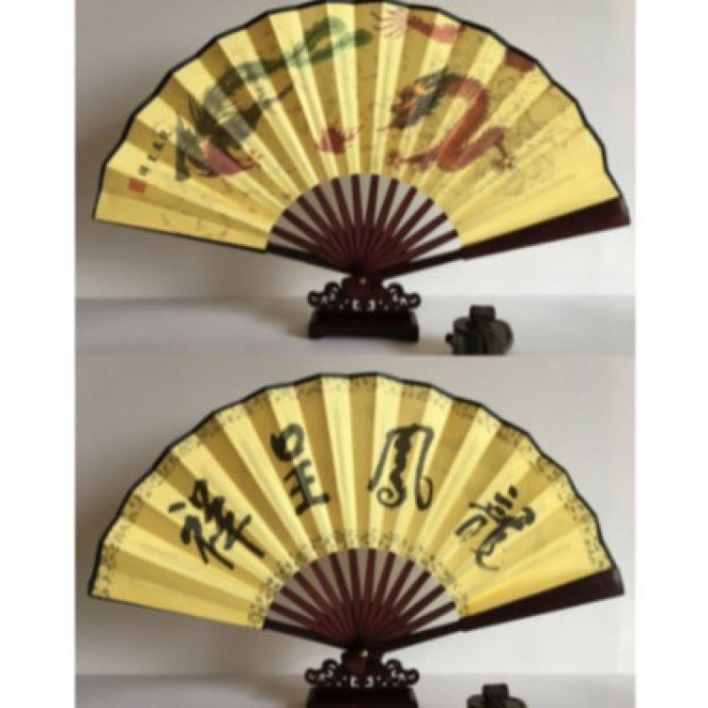 ファン観光工芸品 10inch 男性ファン両面シルク竹ファン中国古代スタイル扇子クラフトギフト卸売|undefined