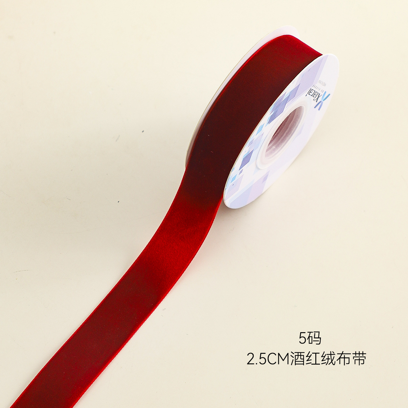 Navidad de siete colores cintas de terciopelo decoraciones de fiestas de mariposa cintas de embalaje de flores cintas de flores