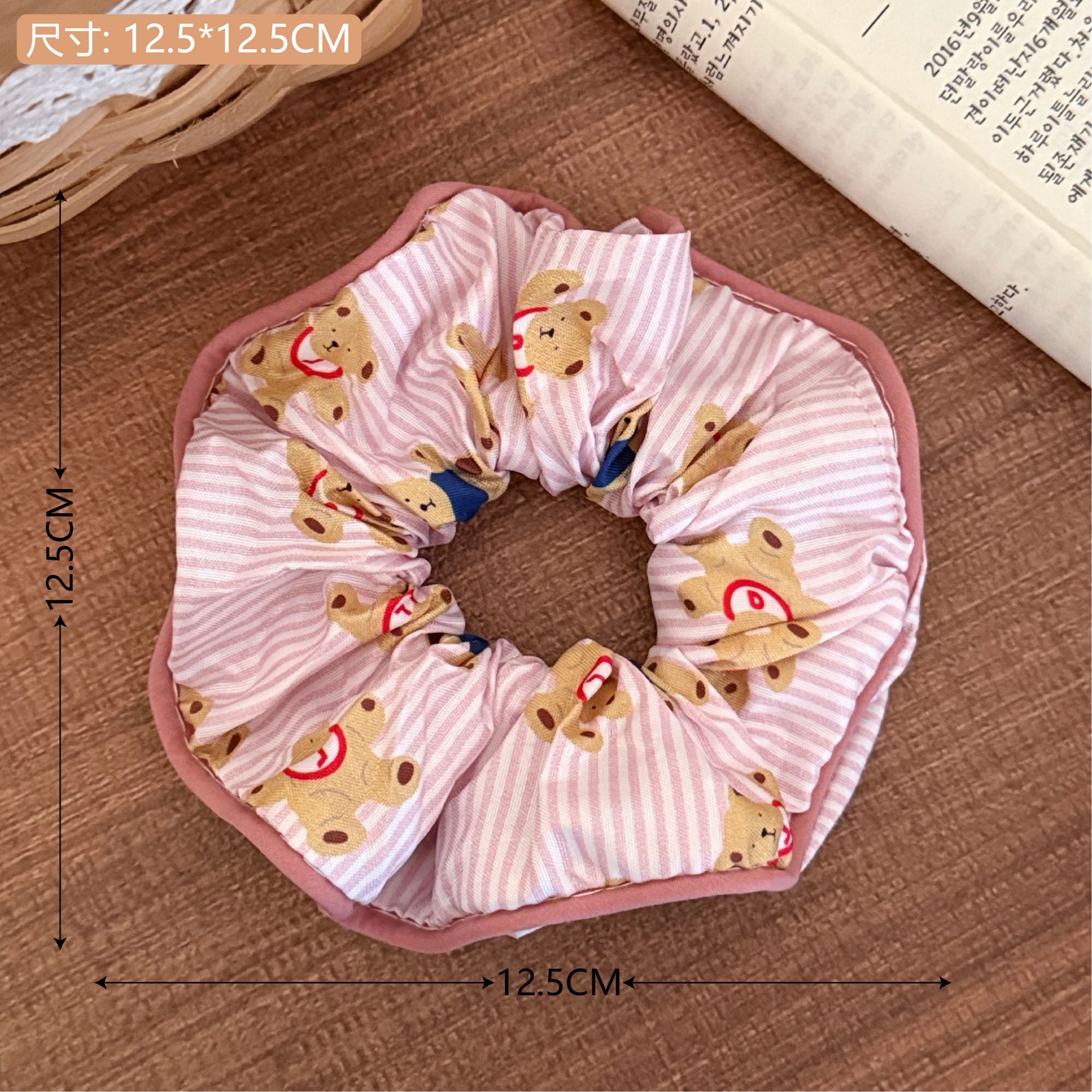 Estilo coreano de alta apariencia de encaje de intestino grueso banda de pelo accesorios para el cabello cuerda de pelo de corazón de niña de todo fósforo pequeño Qing nuevo tocado de cola de caballo de gran altura al por mayor