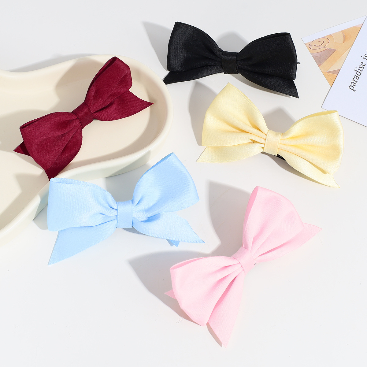 Sweet Bow Knot Polyester Hair Clip 2 Pieces display picture 3