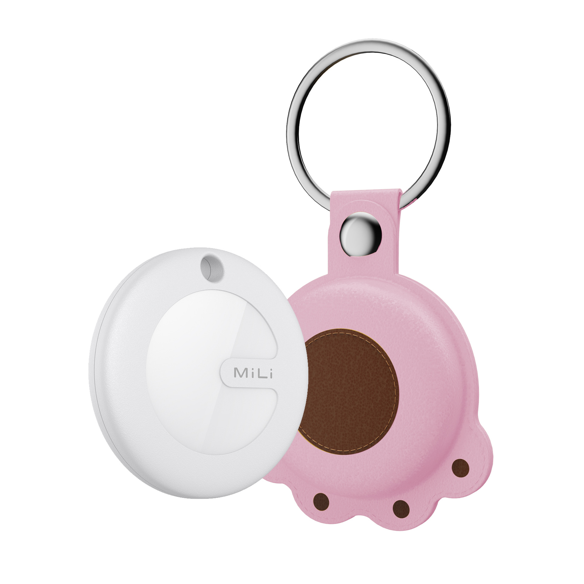 สีขาว + สีชมพู Dog Paw [Apple & Android International Version]