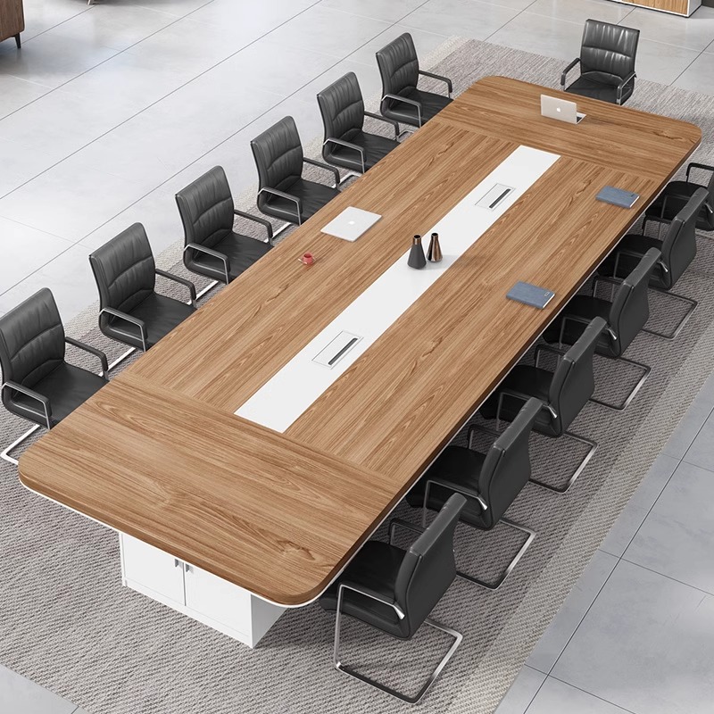 Mesa de oficina grande mesa de conferencias tabla larga simple mesa de formación de sala de reuniones moderna tabla larga mesa grande mesa al por mayor