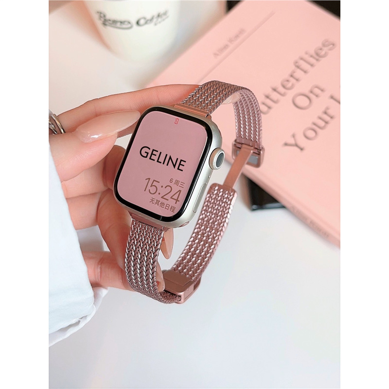 Aplicable para Huawei gt5 correa de reloj de alta calidad globo gt6pro damas absorción exquisita reloj gt4 correa de metal