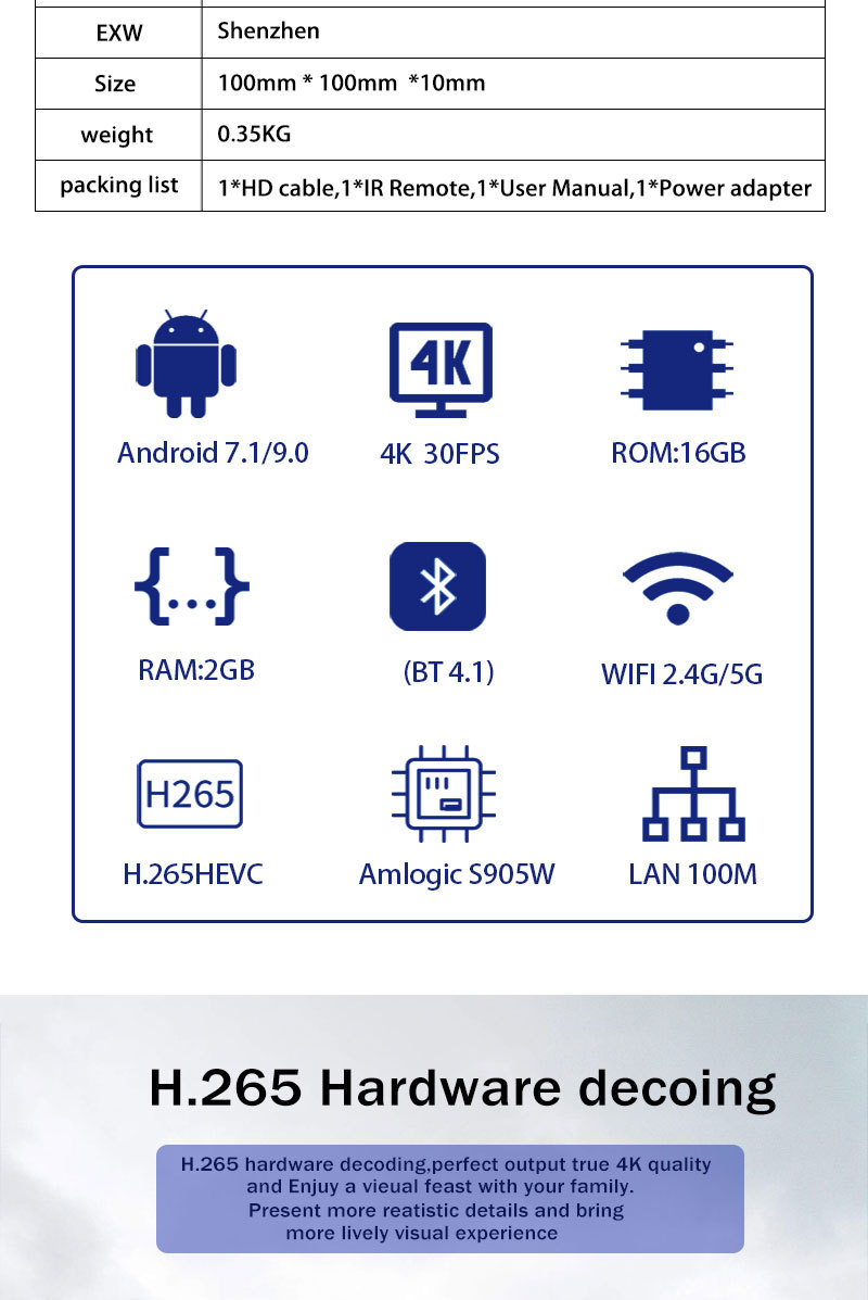TX9pro 5G TX3新款外贸网络播放器4K高清OTT电视机顶盒tvbox详情2