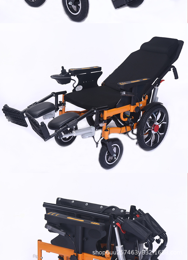 Electric Wheelchair Folding Lightweight Widening Fat People Disabled Intelligent Automatic Special Reclining Sopper