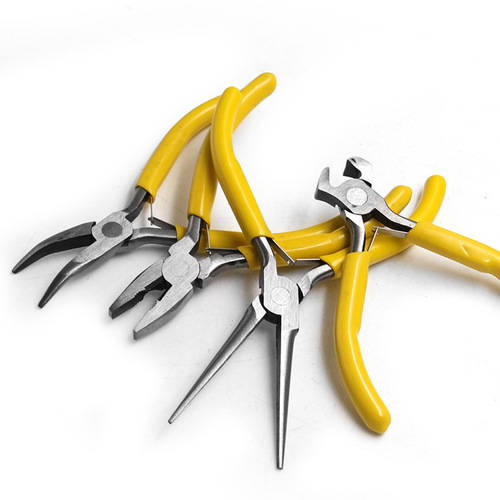 A variety of optional pointed-nosed steel wire curved-nosed round-nosed pliers 5-inch mini pliers DIY handmade pliers multi-purpose jewelry pliers