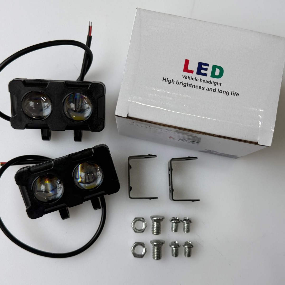 New wide-voltage cross-border exclusive motorcycle spotlight LED headlight electric vehicle front light with high and low beam