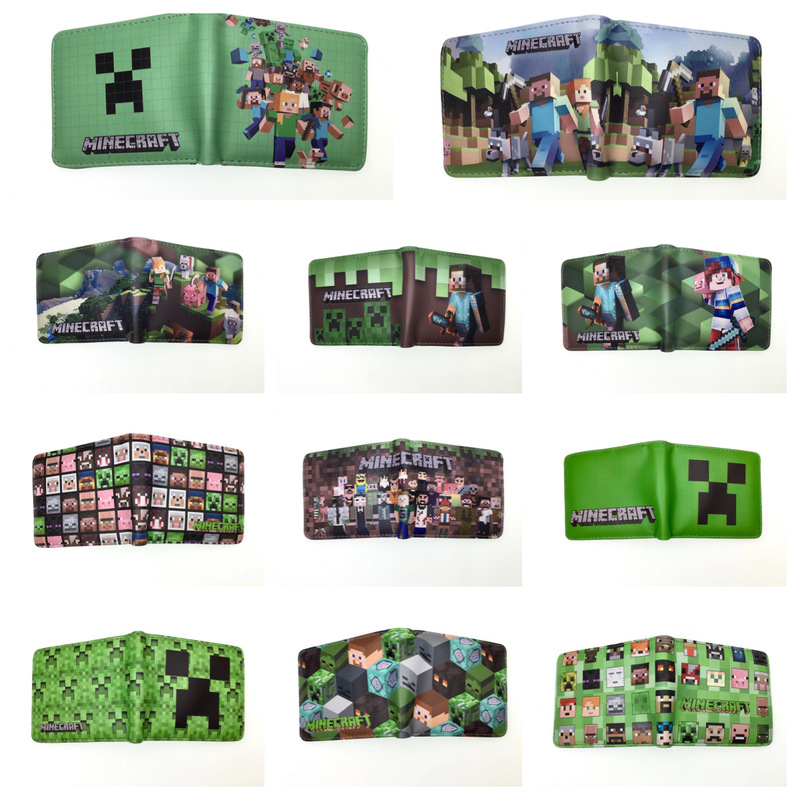Minecraft Peripheral Wallet Creeper Cartoon Wallet Student Canvas Pu Coin Purse Card Holder Minecraft Peripheral Wallet Creeper Cartoon Wallet Student Canvas Pu Coin Purse Card Holder