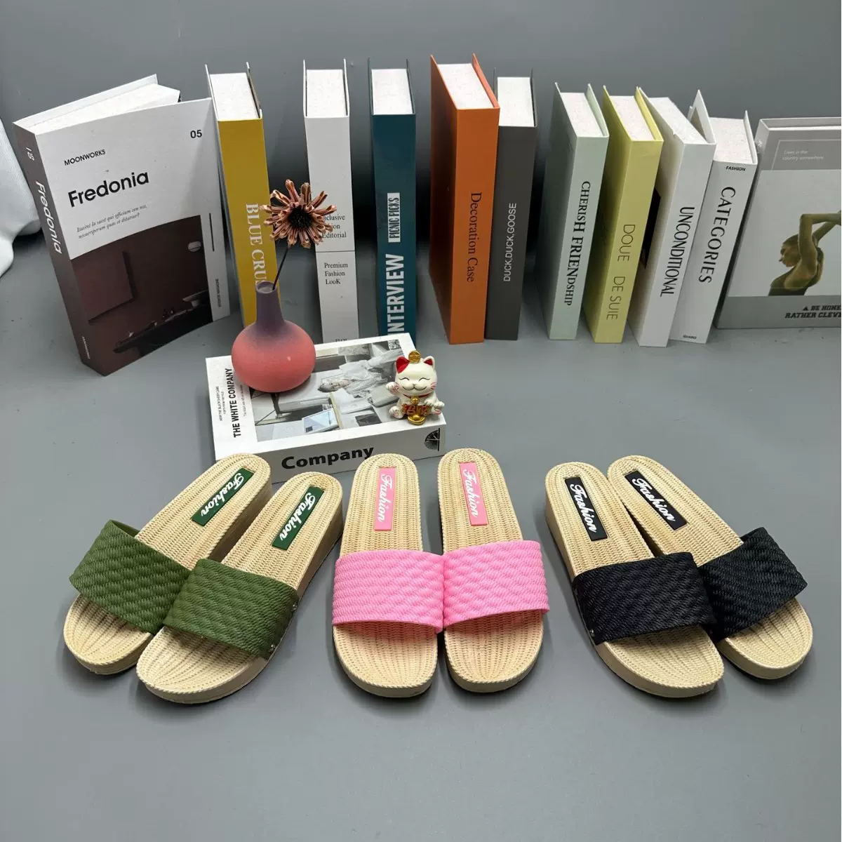 2025夏季新款厚底凉拖女外穿防滑耐磨一字拖鞋