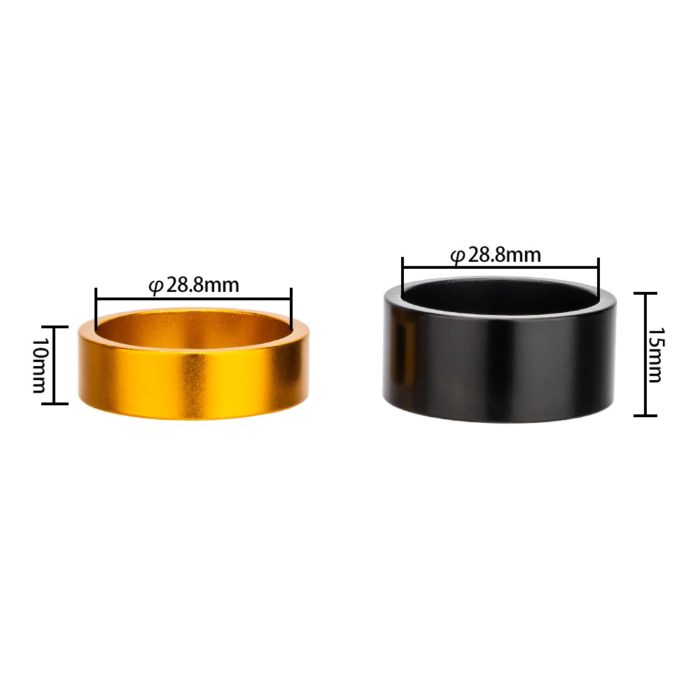 Mountain Bike Aluminum Alloy 28.6mm Fork Washer | Road Bike 5/10/15mm Handlebar Stem Riser Spacers