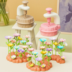 跨境儿童压花机创意DIY手工艺花卉套件玩具手工仿真花束制作插花