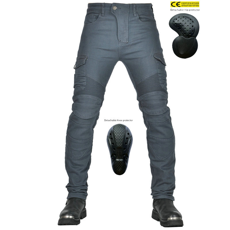 VOLERO motocicleta jeans hombres y mujeres Caballero ejército verde ropa de trabajo anti-caída pantalones motocicleta anti-caída 06 pantalones de montar