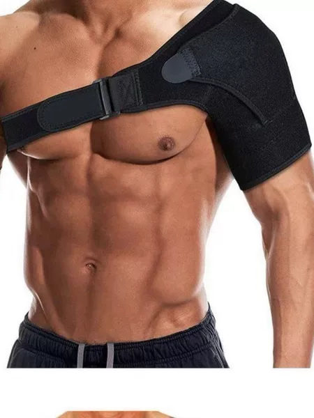 Amazon's new sports shoulder brace is breathable, adjustable, and made of neoprene to prevent strain. Wholesale available