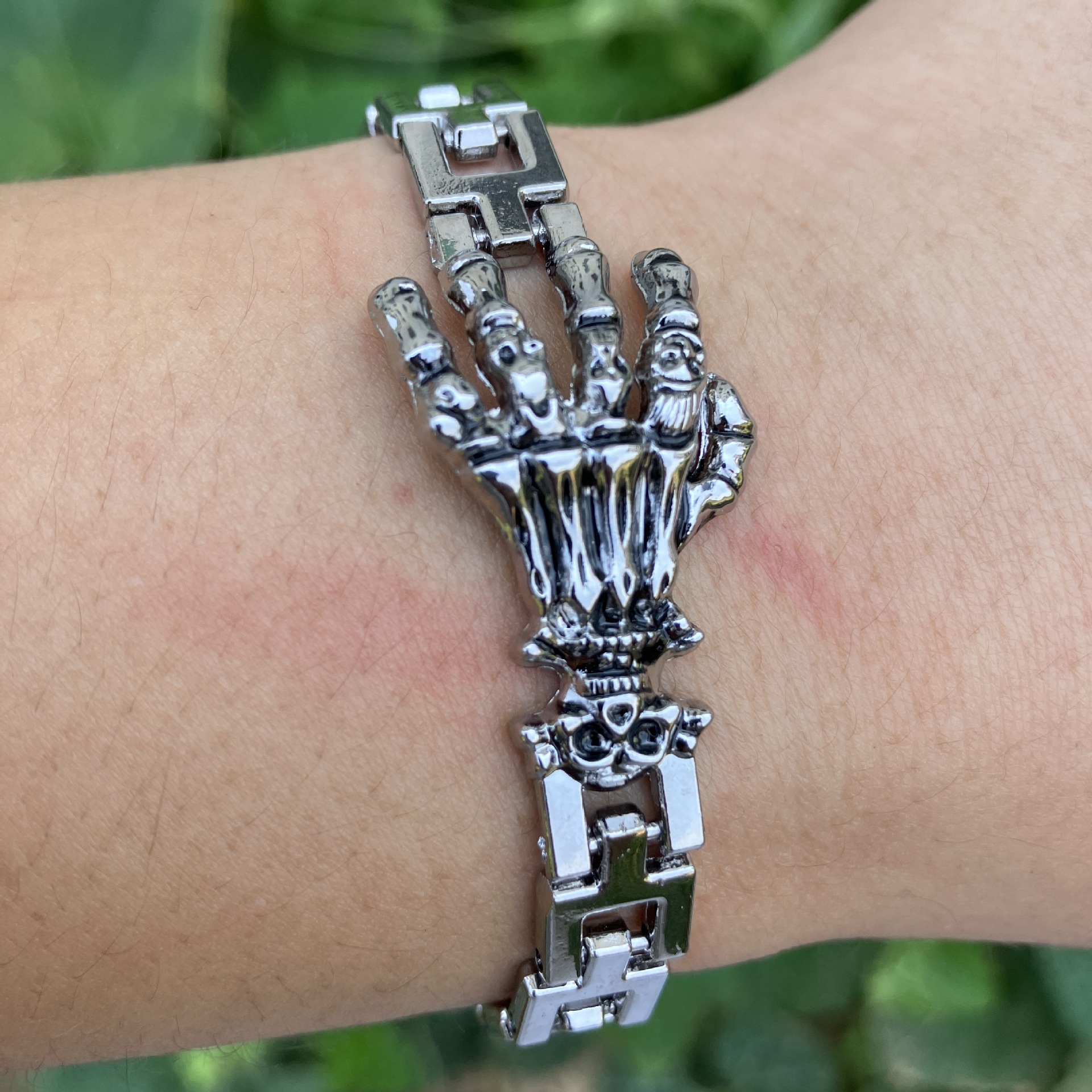 20g Weight Bracelets Classification Alloy Chain Material Chain Chain Type 1 Piece Quantity Daily, Street Occasion Alloy Material Geometric Pattern Unisex Gender Punk, Streetwear Style Punk Streetwear Geometric Alloy Chain Chain & Link Bracelets Wholesale 1
