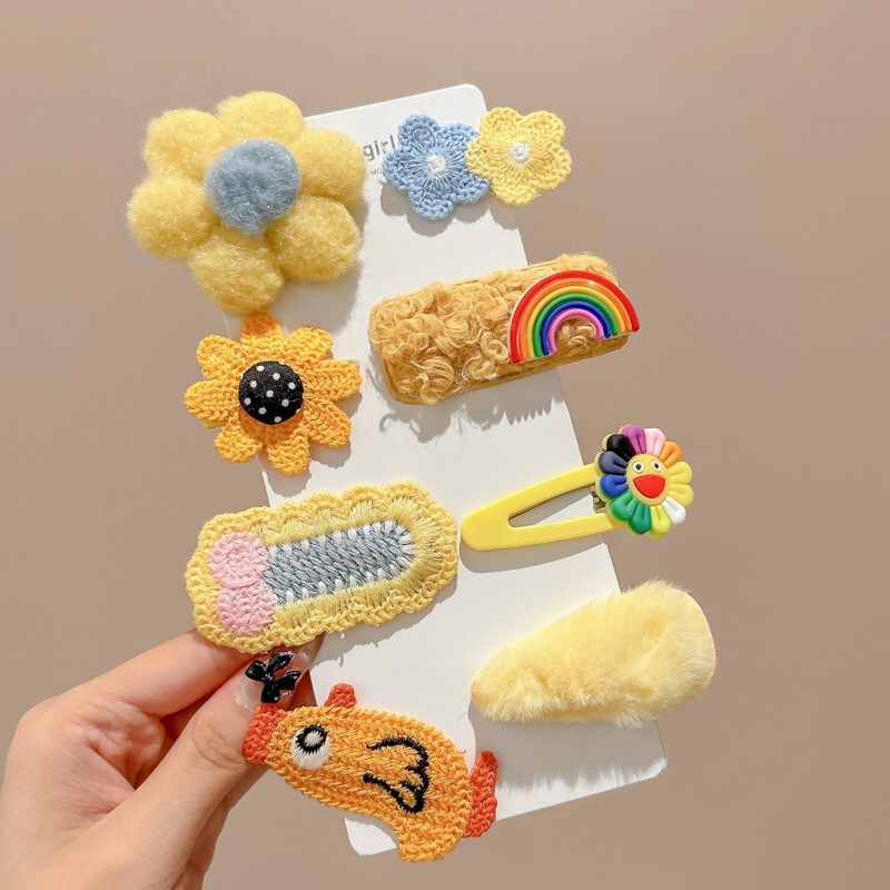 夏季儿童毛绒发卡侧边夹小香风头饰女童不伤发高级感可爱发夹|undefined