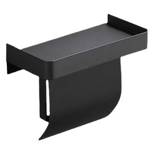 304 stainless steel sanitary tissue holder mobile phone rack toilet household public non-perforated bathroom roll tissue box