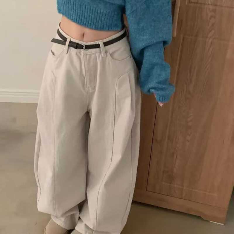 韩国chic休闲气质帅气宽松百搭工装裤中性休闲裤长裤