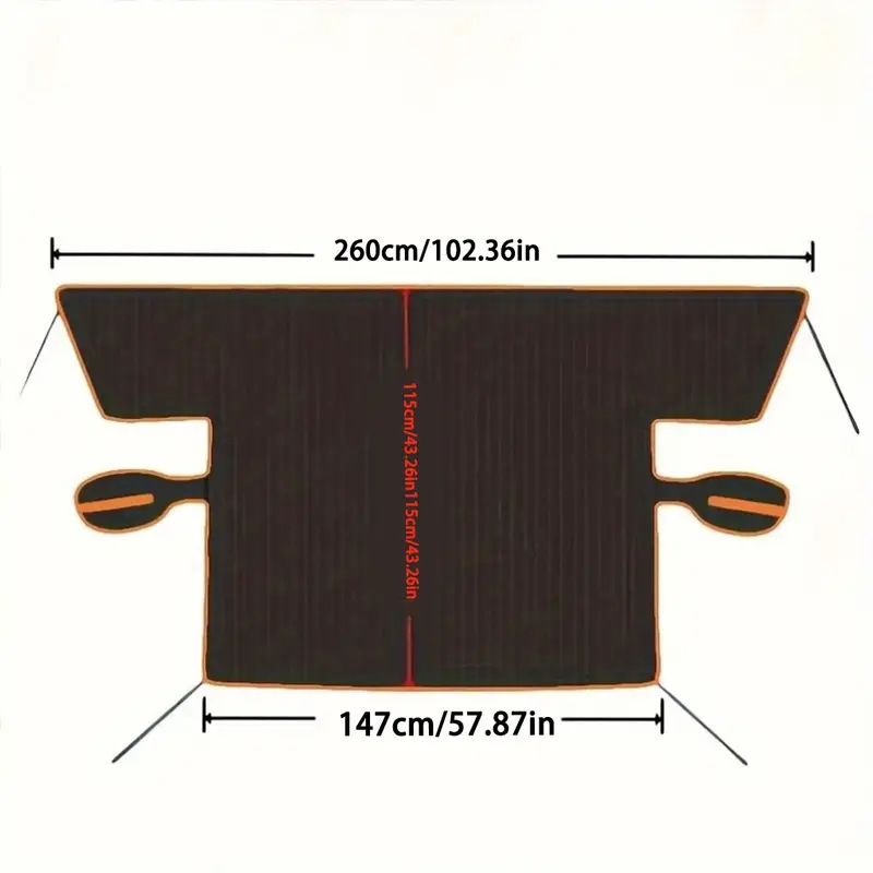 Cross-border supply of car snow covers, windshield snow shields, half-covers, and winter car snow guards, wholesale