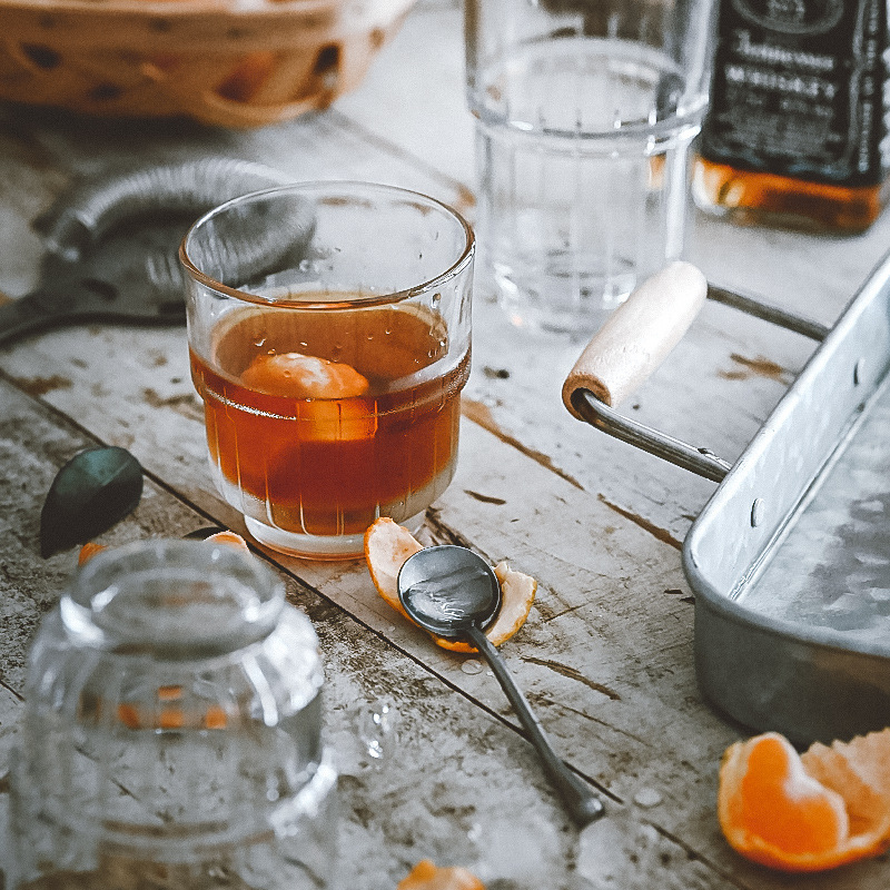 Libby Taza de agua de vidrio apilada gruesa vertical Café con leche Taza de bebida fría Cerveza Whisky Taza de vino al por mayor