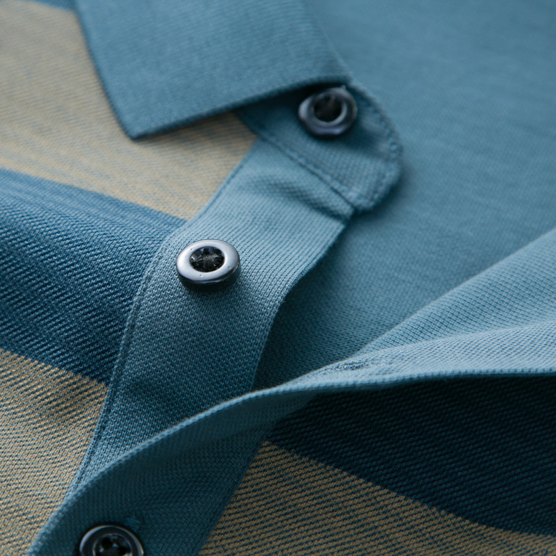 Mingdi Mouse 2024 Sommer Neues Polo-Kragen-Kurzarm-T-Shirt mit Taschendruck aus reiner Baumwolle für Herren_voghion.com