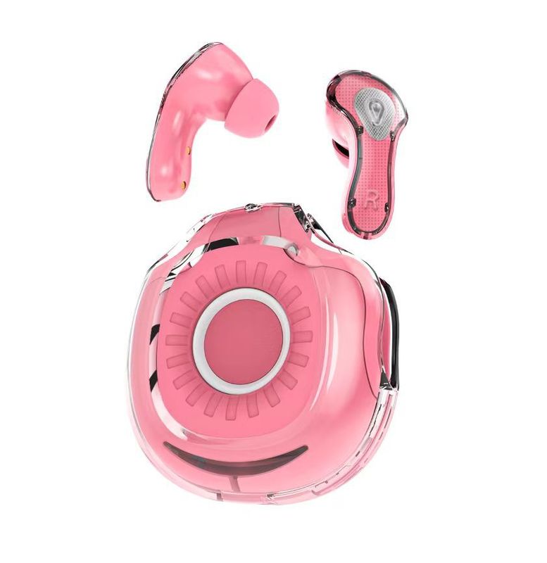 爆発的なクロスボーダー甘いインイヤー透明ワイヤレス Bluetooth ヘッドセット超長いバッテリー寿命、優れた音質、スポーツとレジャー|undefined