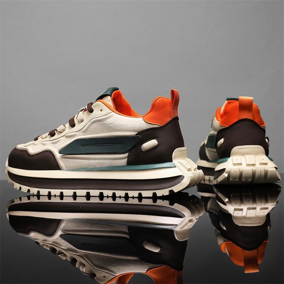 Men's Shoes Spring 2025 New Breathable Casual sneaker Non-slip Soft Bottom White Shoes Men's Trendy Torre Shoes