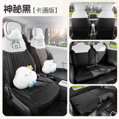 and Linen Fabrics, All-Inclusive Seat Cushions, Modelə uyğun (Original) oturacaq örtükləri - mysterious-black-four-seater-fully-enclosed-luxury-version-lumin-dedicated