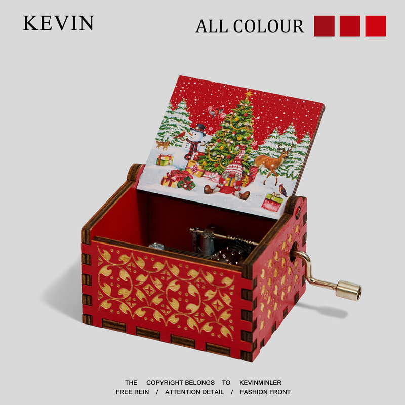 Kevin's Home! "When You'Re Bored, Shake a Christmas Song for Yourself" Hand-Cranked Music Box Ornaments Christmas Gift