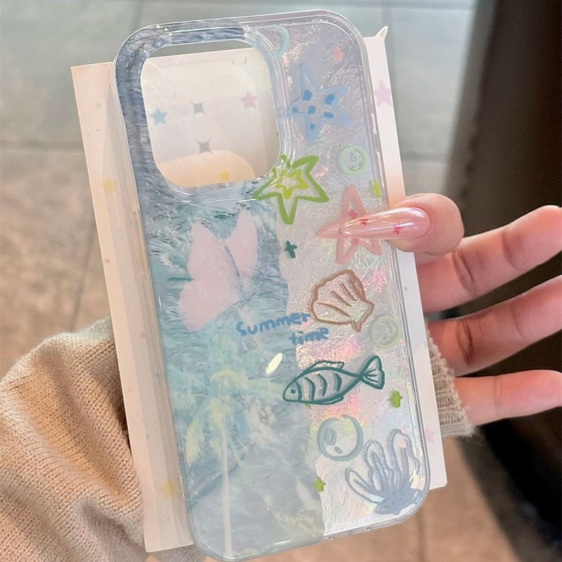 蓝色海样适用苹果16promax手机壳IMDiphone15保护套小米15华为P70|undefined