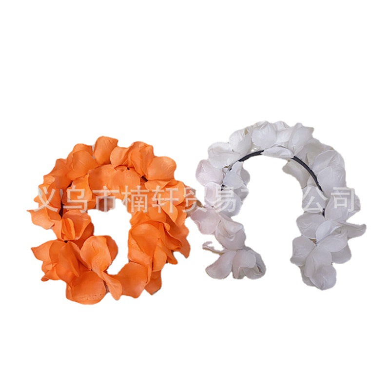 Diadema de 20 pétalos, fiesta Halloween/San Valentín, unisex image 4