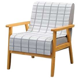 63N单人沙发垫坐垫棉麻沙发盖布单个座垫办公椅垫椅子餐椅垫四季