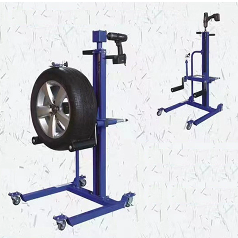 Мобильный пневматический подъемник для автомобильных шин, прочный и портативный