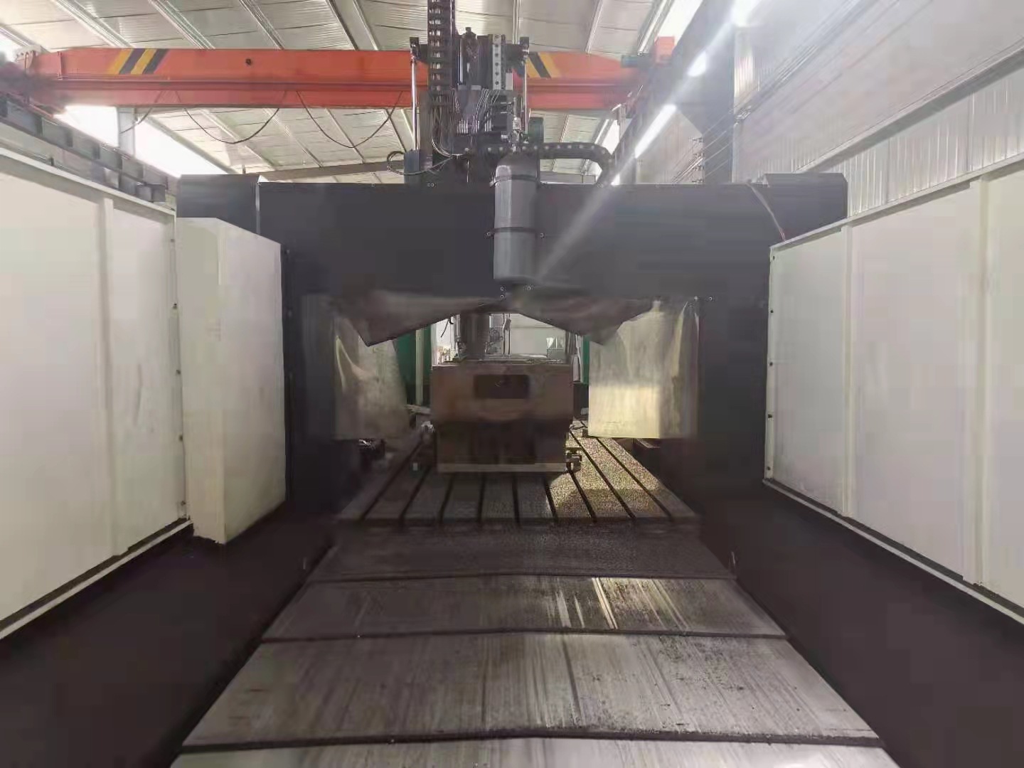 转让二手河北华岳GDC2040数控龙门钻铣床二手带侧铣头龙门数控钻