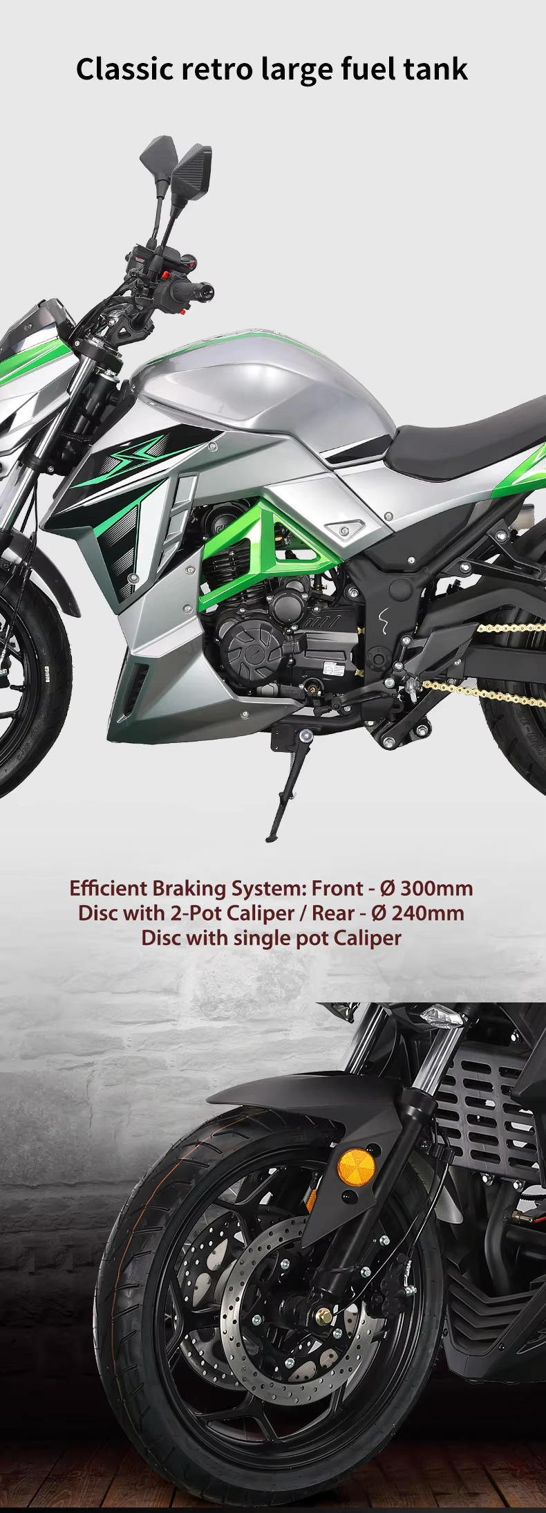 New Xixi Brand New Python Dms Motorcycle Sports Car Large Displacement Adult Cool High-Speed Motorcycle Racing Air-Cooled