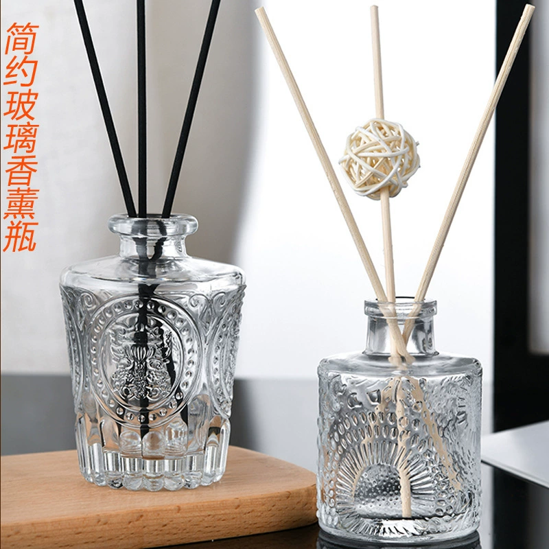 Бутылка для ароматерапии Пустая бутылка Высокое цветовое значение Римская колонна Стеклянная бутылка для ароматерапии Вертикальная полоса Бутылка для ароматерапии Безогненная цилиндрическая бутылка для ароматерапии