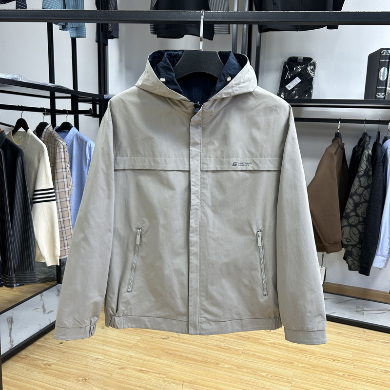 H Home--Reversible Easy-Care Flat Material Removable Casual Jacket Autum Slim Versatile Jacket H Home--Reversible Easy-Care Flat Material Removable Casual Jacket Autum Slim Versatile Jacket