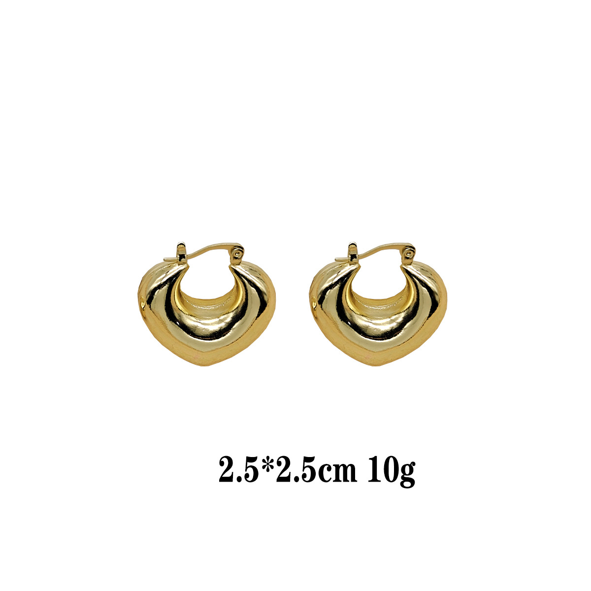 Pendientes de moda europeos y americanos Pendientes calientes Pendientes chapados en oro de lujo ligero Pendientes brillantes que no se desvanece Bola de oreja dorada transfronteriza image 9