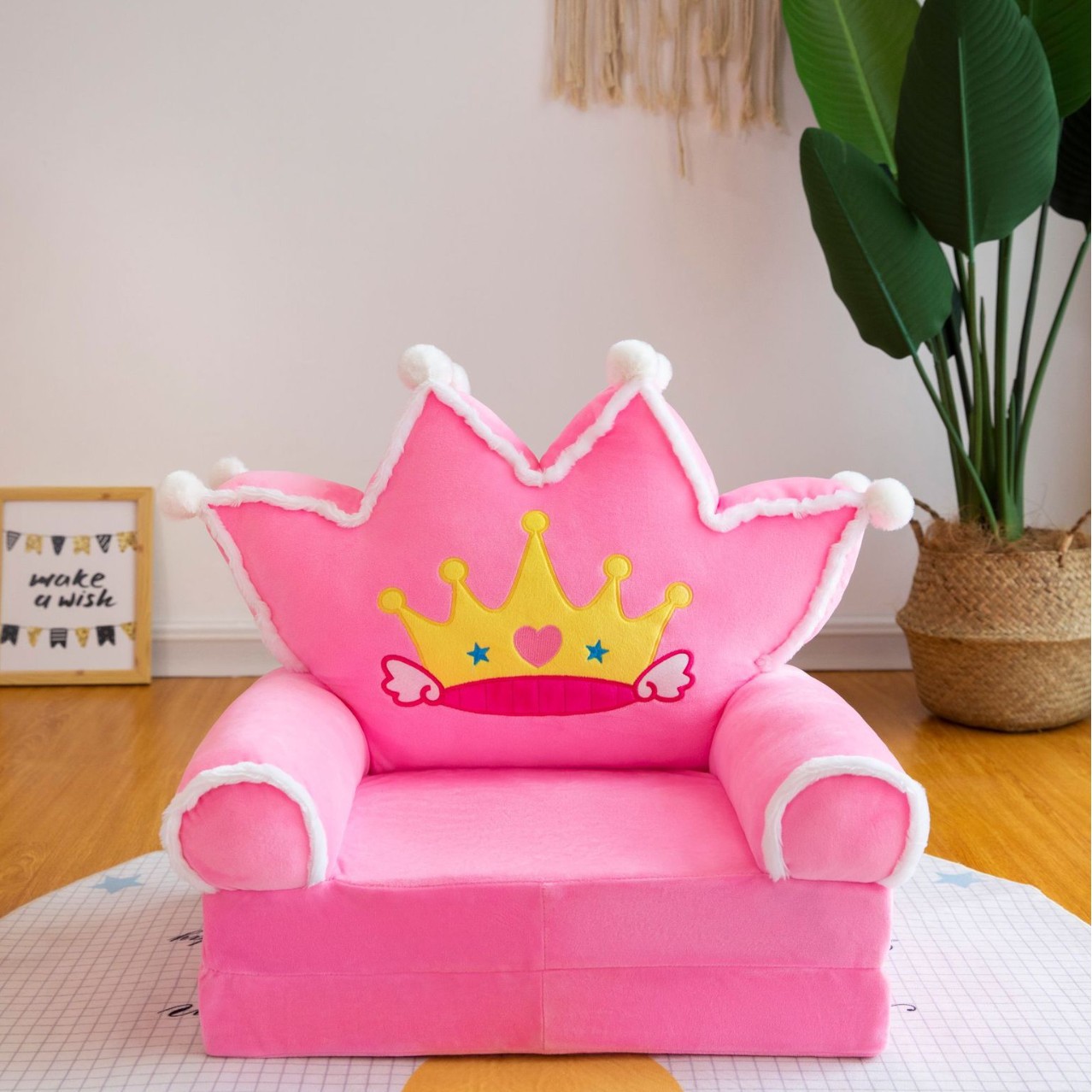 Sofá plegable para niños nuevo al por mayor creativo jardín de infantes bebé asiento plegable regalo de estudio siesta sofá cama