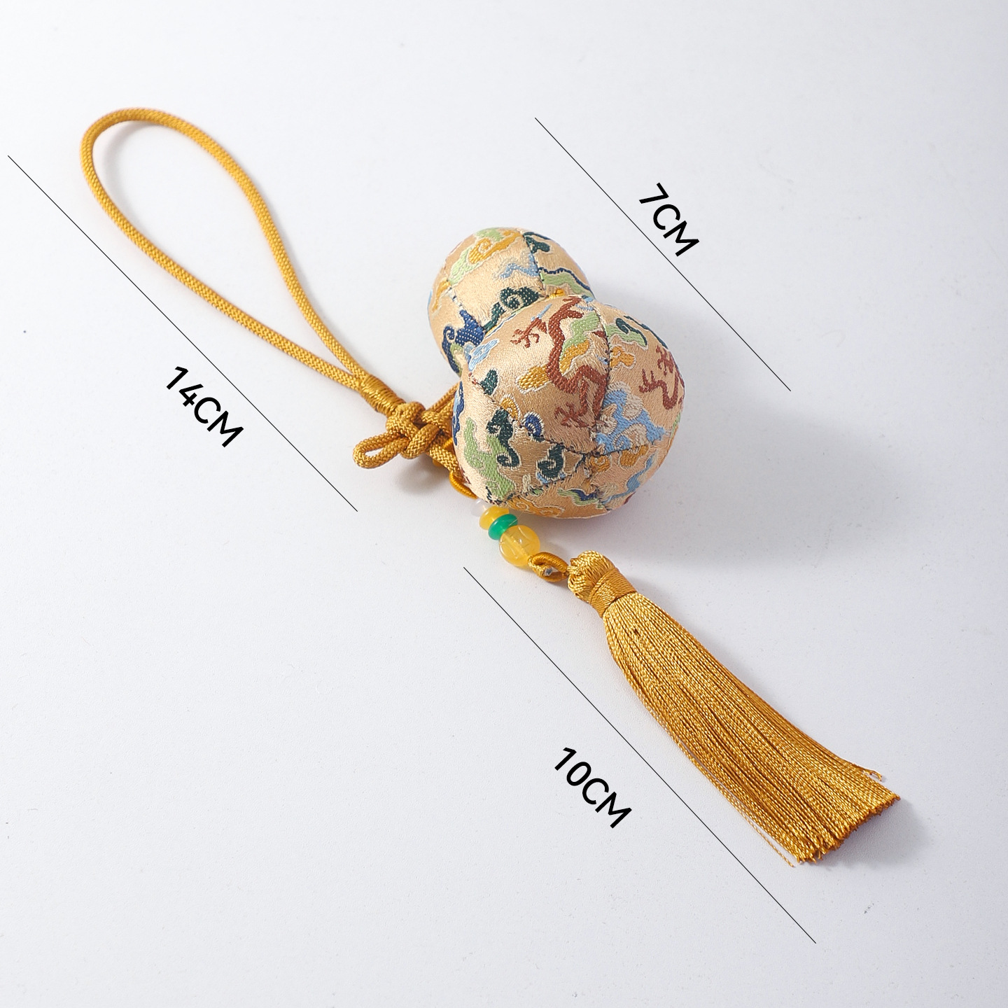 Colgante de siete colores de cordier de Año Nuevo colgante de bordilla de canciones de flores colgante DIY decoración floral