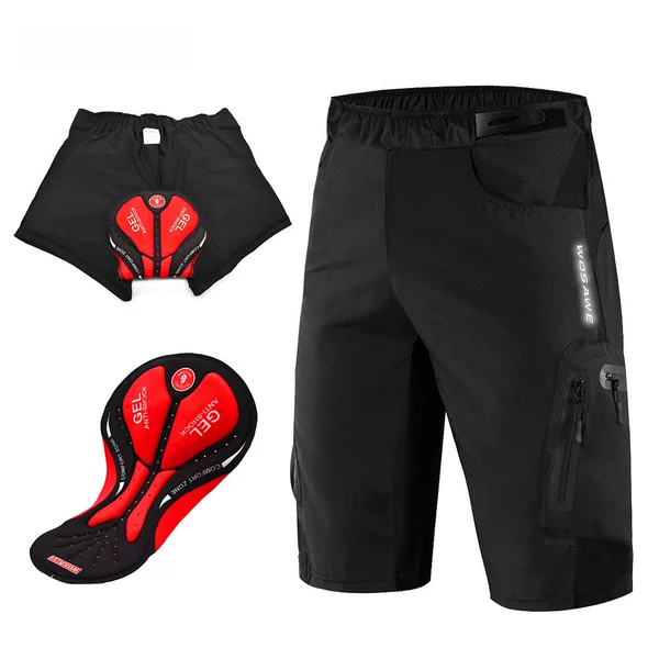 WOSAWE cycling shorts mountain quick-drop quick-drying shorts integrated silicone shorts casual cycling pants