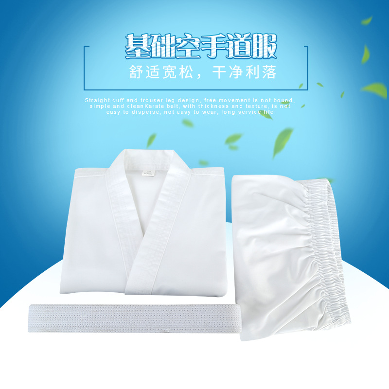 Manufacturer's Supply Source, Basic Karate Uniform, Ready Supply, Pure Color, Embroider and Printing, Production According to Order