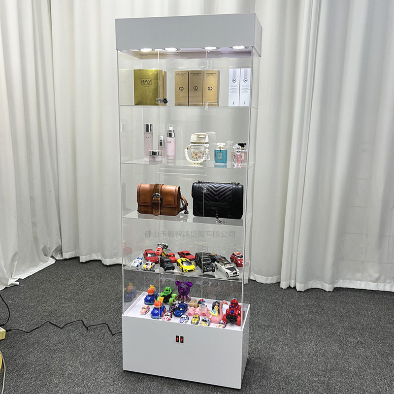 有机玻璃亚克力展示柜化妆品玩具货架手表奖品牙科手办礼品陈列架